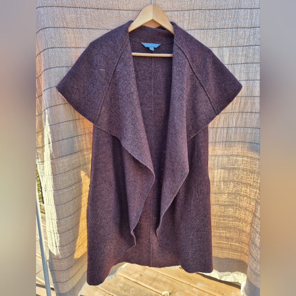 Wool Blend (80%) Vest Wrap By Kenar Size Small